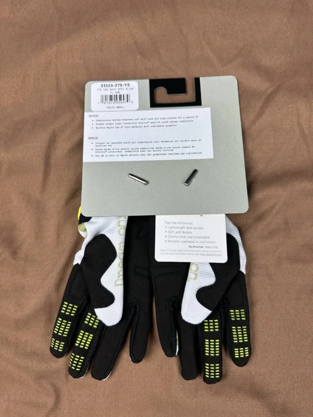 Fox Racing 180 Race Spec Glove (Pale Green, Youth Small ) New